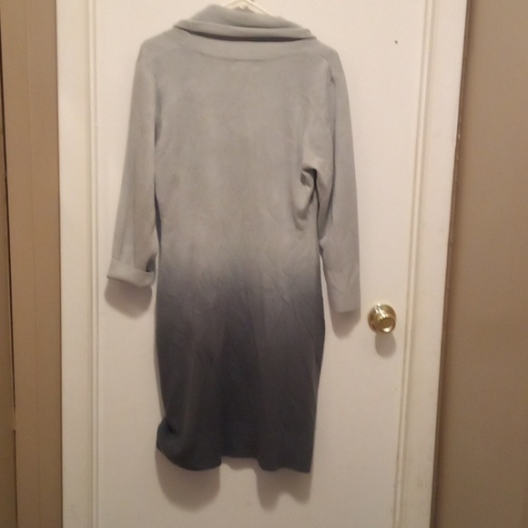 NWT - Connected Fading Shaded Gray Sweatshirt Dress - Size XL - Picture 8 of 9